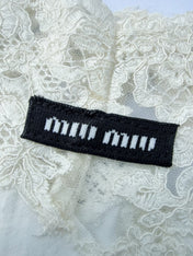 MIUMIU 25S STRAPPY DRESS IN WHITE 918243