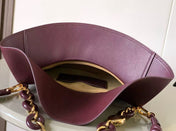 LOE OLA BAG 26 IN BURGUNDY RED CALFSKIN