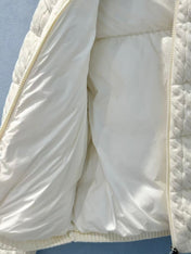 MONCLER JACKET IN WHITE WOOL