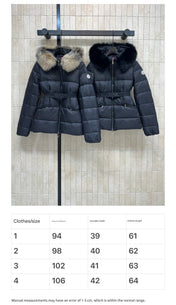 MONCLER HOODED PUFFER JACKET IN BLACK STYLE 123