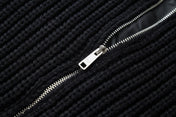 PRADA ZIP-UP IN BLACK WOOL