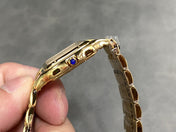 PANTHERE 27MM GOLD CASE WHITE DIAL