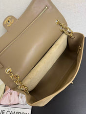 CHANEL 26 CLASSIC FLAP IN BEIGE SUEDE 30726