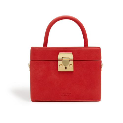 Mae Red Satchel Vegan Cross Body Bag