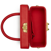 Mae Red Satchel Vegan Cross Body Bag