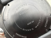 CALIBRE DIVER 42 AUTOMATIC BLACK CASE STEEL BEZEL