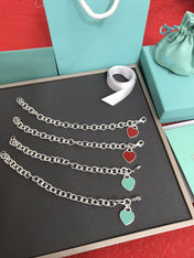 HEART TAG BRACELET SILVER MEDIUM