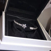 CHEVRON BRACELET SILVER DIAMOND