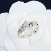 COMETE RING SILVER DIAMOND