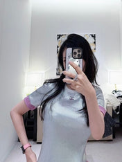 CC 25 Short Sleeves T- shirt Silver Cotton