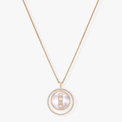 LUCKY MOVE MM NACRE BLANCHE DIAMOND NECKLACE