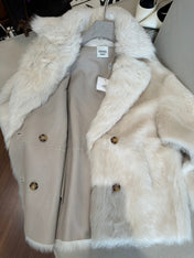 HERMES 26S SHEARLING COAT 814