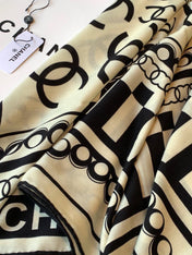 CHANEL 26S SCARF 135 IN CASHMERE AND SILK 306114