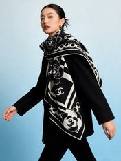 CHANEL 26S SCARF 135 IN CASHMERE AND SILK 306116