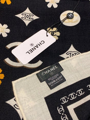 CHANEL 26S SCARF 140 IN CASHMERE AND SILK 306120