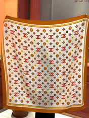CHANEL 26S SCARF 140 IN CASHMERE AND SILK 306121