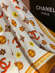 CHANEL 26S SCARF 140 IN CASHMERE AND SILK 306121
