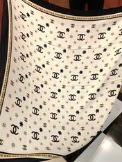 CHANEL 26S SCARF 140 IN CASHMERE AND SILK 306122