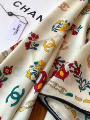 CHANEL 26S SCARF 135 IN CASHMERE AND SILK 306130