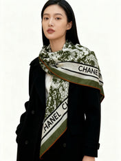 CHANEL 26S SCARF 135 IN CASHMERE AND SILK 306133