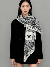 CHANEL 26S SCARF 135 IN CASHMERE AND SILK 306134