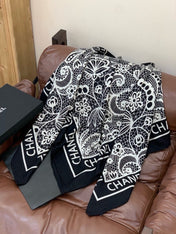CHANEL 26S SCARF 135 IN CASHMERE AND SILK 306135