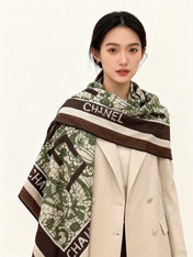 CHANEL 26S SCARF 135 IN CASHMERE AND SILK 306136