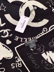 CHANEL 26S SCARF 135 IN CASHMERE AND SILK 307241