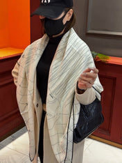 CHANEL 26S SCARF 140 IN CASHMERE AND SILK 307248