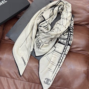 CHANEL 26S SCARF 135 IN CASHMERE AND SILK 309305