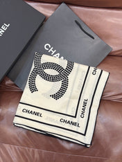 CHANEL 26S SCARF 135 IN CASHMERE AND SILK 309307