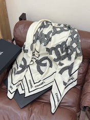 CHANEL 26S SCARF 135 IN CASHMERE AND SILK 309307