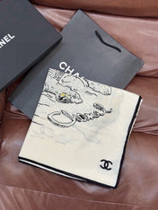 CHANEL 26S SCARF 135 IN CASHMERE AND SILK 309324