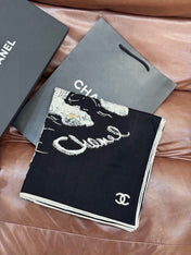 CHANEL 26S SCARF 135 IN CASHMERE AND SILK 309325