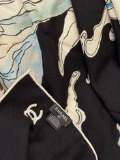 CHANEL 26S SCARF 135 IN CASHMERE AND SILK 309325