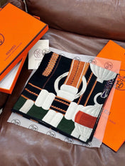 HERMES 26S PRINTED SQUARE SCARF 140 IN SILK 309333