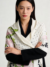 CHANEL 26S SCARF 140 IN CASHMERE AND SILK 309337