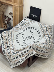 CHANEL 26S SCARF 135 IN CASHMERE AND SILK 309350