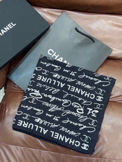 CHANEL 26S SCARF 135 IN CASHMERE AND SILK 309362