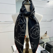 CHANEL 26S SCARF 90 IN SILK 309929