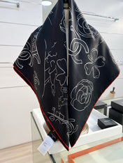 CHANEL 26S SCARF 90 IN SILK 309929