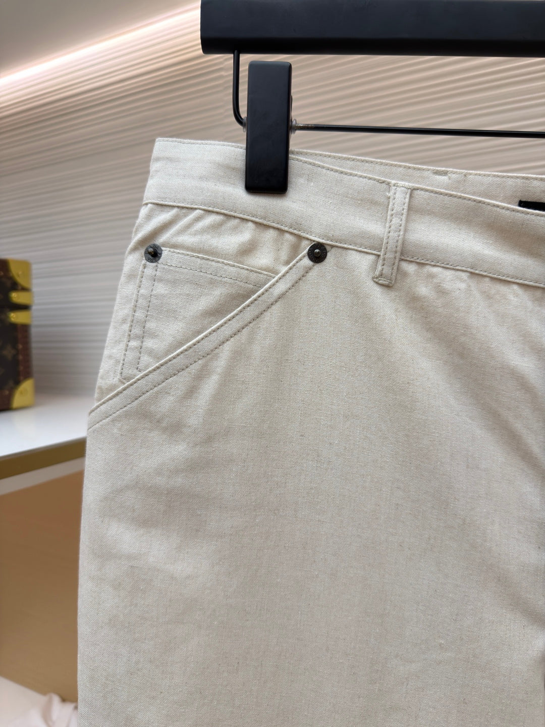 PRADA 26S LINEN COTTON TROUSERS 1015