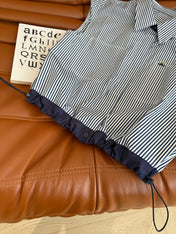 CC STRIPED SHIRT WITH METAL DETAILING 265778