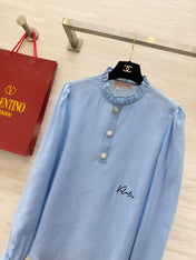 VALENTINO 26S RUFFLED COLLAR SHIRT 127