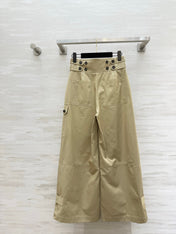 ZIMMERMANN 26S HIGH-WAIST WIDE-LEG CARGO PANTS STYLE 42