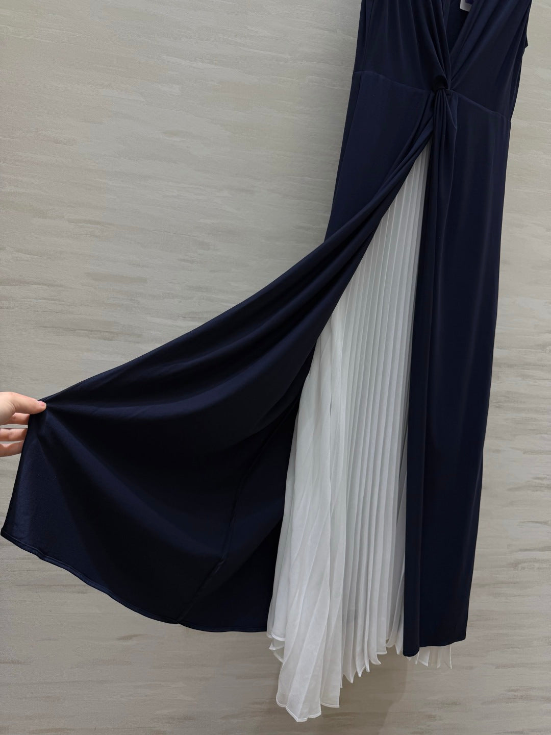 RALPH LAUREN 26S COLOR BLOCK MAXI SLIT DRESS 435