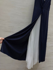 RALPH LAUREN 26S COLOR BLOCK MAXI SLIT DRESS 435