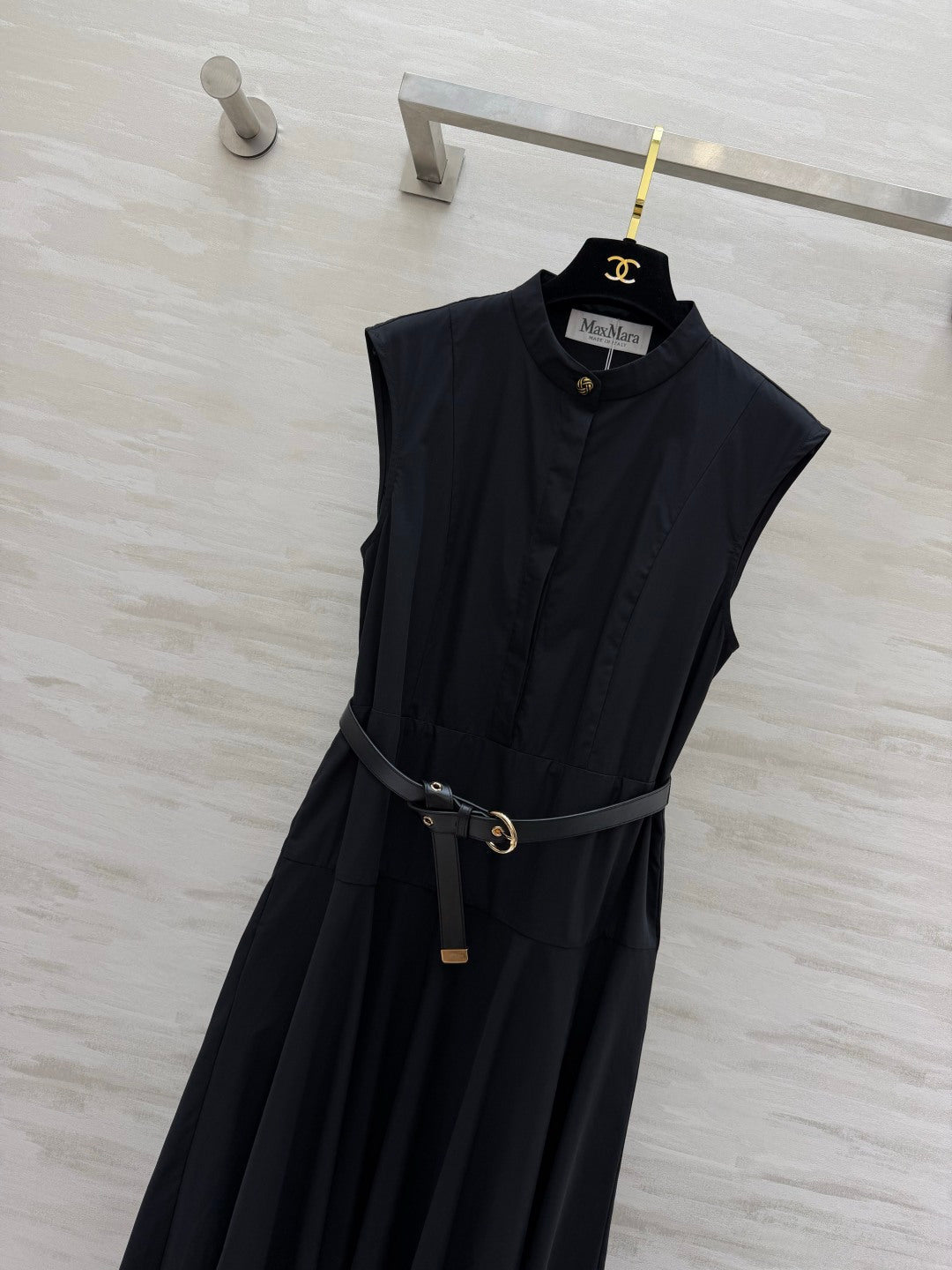 MAXMARA 26S SLEEVELESS BELTED MAXI DRESS 367
