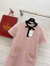 VALENTINO 26S SHORT-SLEEVE DRESS 440