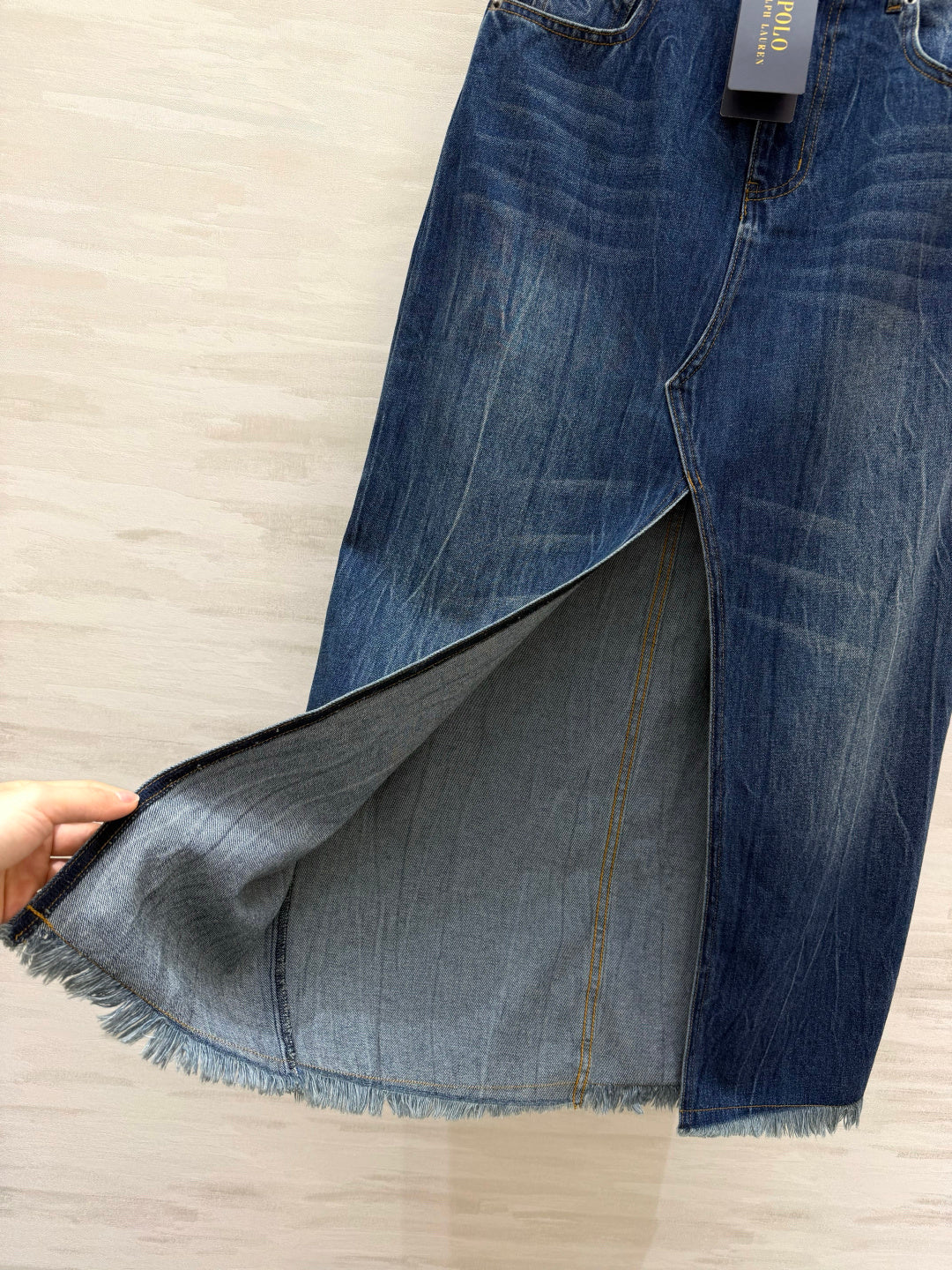 RALPH LAUREN 26S DENIM SKIRT 425